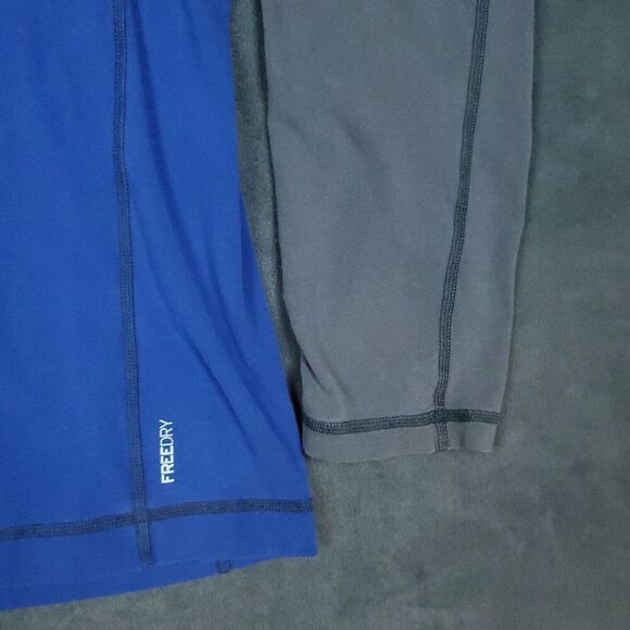 Eddie Bauer Travex Pullover Mens Large Tall Blue Gray 1/4 Zip FreeDry Athletic - Picture 5 of 16